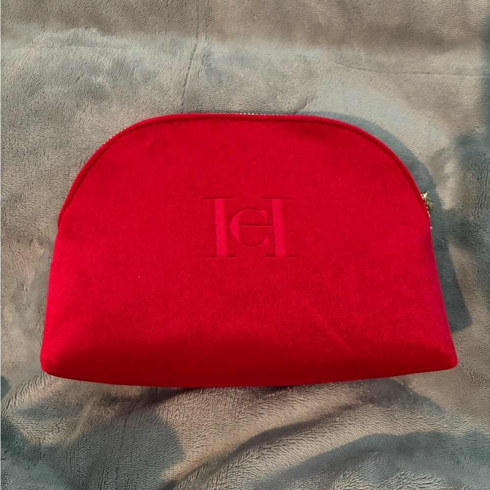 Carolina Herrera Red Clutch Bag - Picture 1 of 5